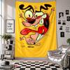 Wall TapestryCourage The Cowardly Dog Art Hanging Cloth Decorative Background Cover for Room Decoration