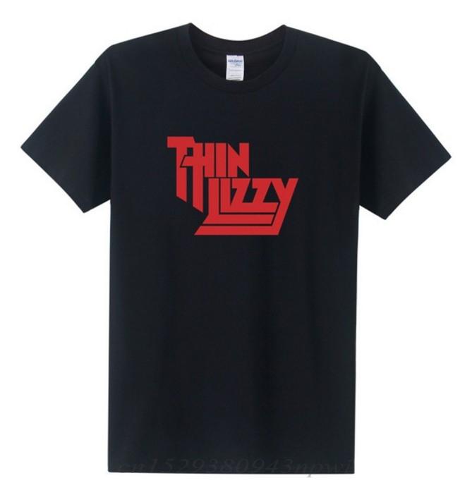 Heavy Metal Rock Band Thin Lizzy T Shirt Men Tops Music Singer Tshirt Short Sleeve Cotton Oneck Tee Top Clothes