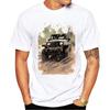 Summer Round Neck 3D Off-road Vehicle Pattern Rint Top Fashionable Casual Short Sleeved Men's T-shirts