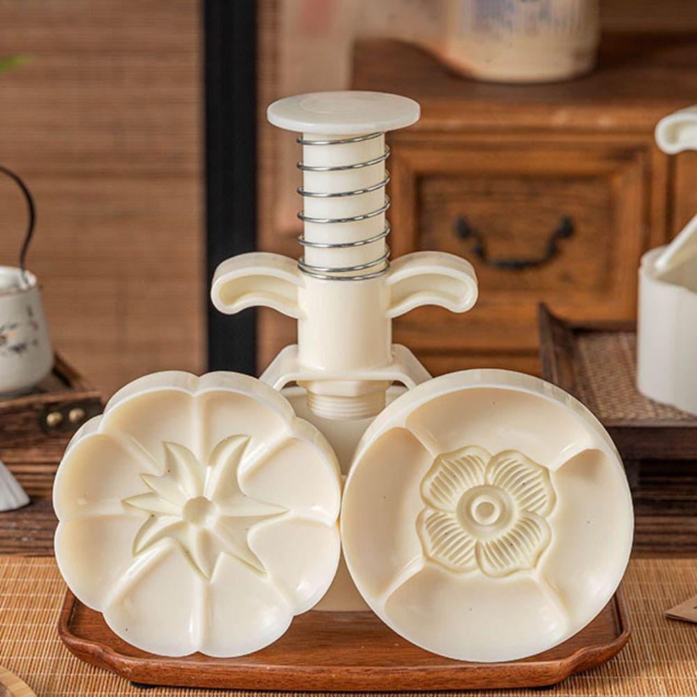 Pumpkin/Persimmons Pattern Moon Cake Maker Adjustable Thickness Cookie Stamp Bakery