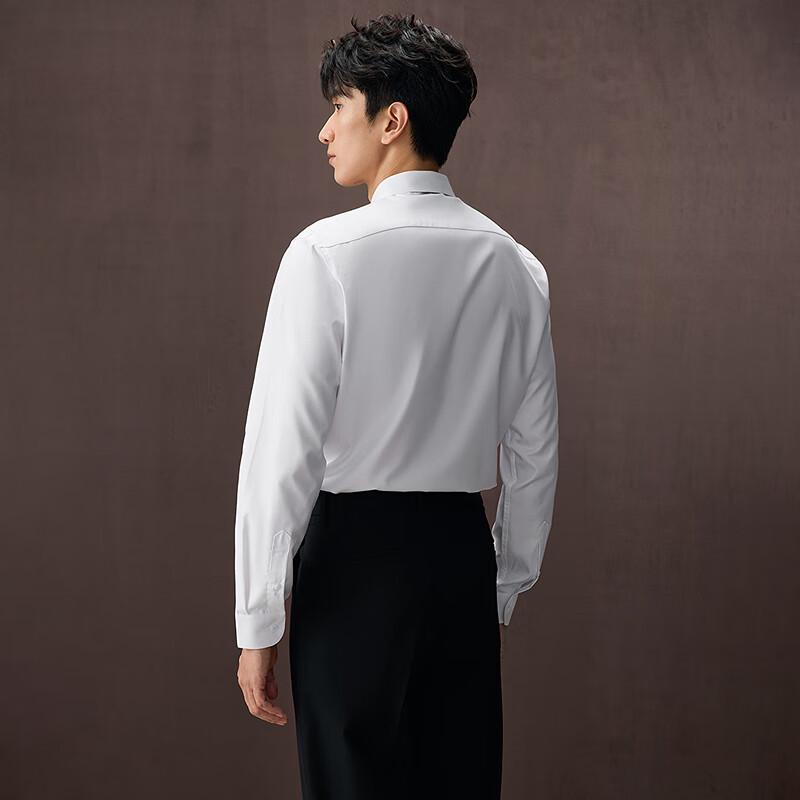 HLA Men's Autumn Light Business Thermal Long-Sleeve Shirt
