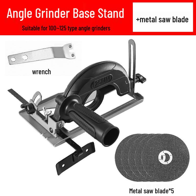 Electric Saw Slotting Base & Dust Cover for Angle Grinder Modification