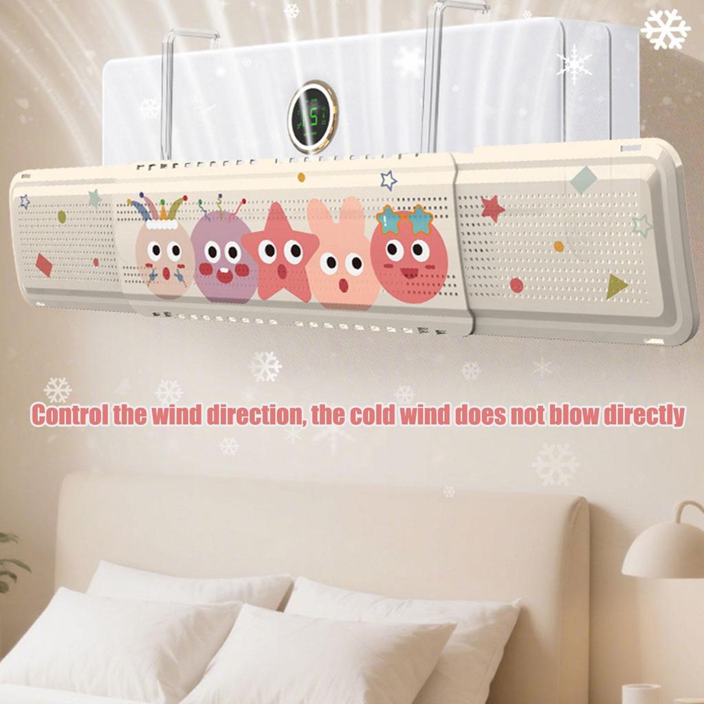 Air Deflector Adjustable Air Conditioner Deflector Non-Slip Extendable Tool For Home Window Bed Ceiling Wall Friends Family
