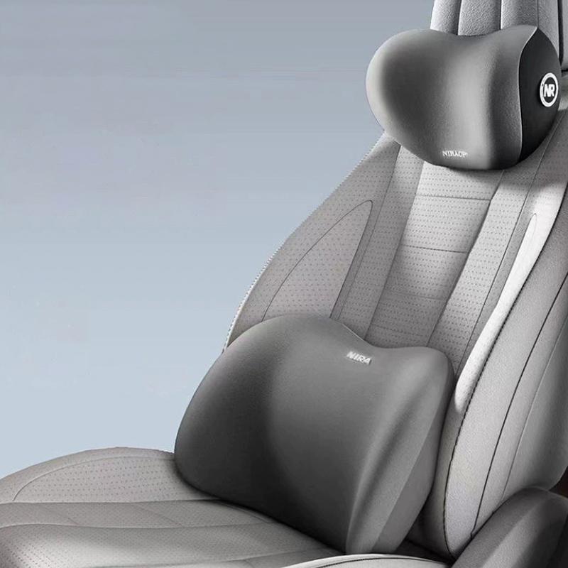 Car Headrest/Lumbar Support Car Neck Pillow Waist Cushion Driver Seat Backrest Car Cushion Driving Lumbar Support Waist Support