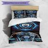 3pcs Duvet Cover Set (1*Duvet Cover + 2*Pillowcase, Without Core),Manchester City FC Print Bedding Set, Bedroom Decor, All‑Season, Birthday Gift