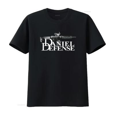 Daniel Defense Firearms Sports Logo T Shirt Heavy Cotton Size 4XL Vintage Washed Designer Clothes Unisex Top For Everyday Wear