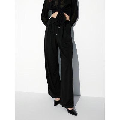 PEACEBIRD Women's Loose Knit Wide-Leg Casual Pants