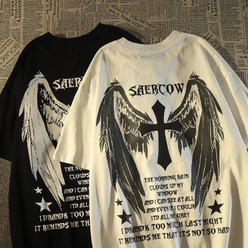 New Trendy Printed Short Sleeved T-shirt for Men Fashionable Versatile Casual Trendy Commuting
