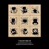 Cat Life Diary Wooden Stamp Set: Cute Cat Designs for DIY Journals and Art Projects