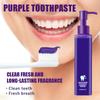 Purple Whitening Toothpaste Push Bottle Cleans And Whitens Teeth To Remove Yellow Teeth Stains And Anti-plaque Toothpaste 150ML