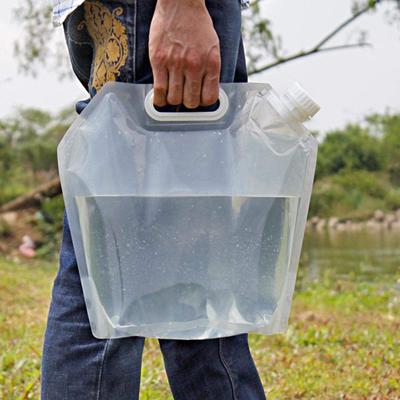 5/10/15L Borsa per l'acqua Contenitore per lo stoccaggio sportivo portatile pieghevole Brocca Bottiglia per viaggi all'aperto Campeggio con maniglia Borsa per l'acqua pieghevole