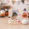 Wood Decorative Frame Halloween Photo Refrigerator Magnet, Ghost Pumpkin Magnetic Picture Holder, Wooden for Holiday Party Kitchen Cartoon Holders