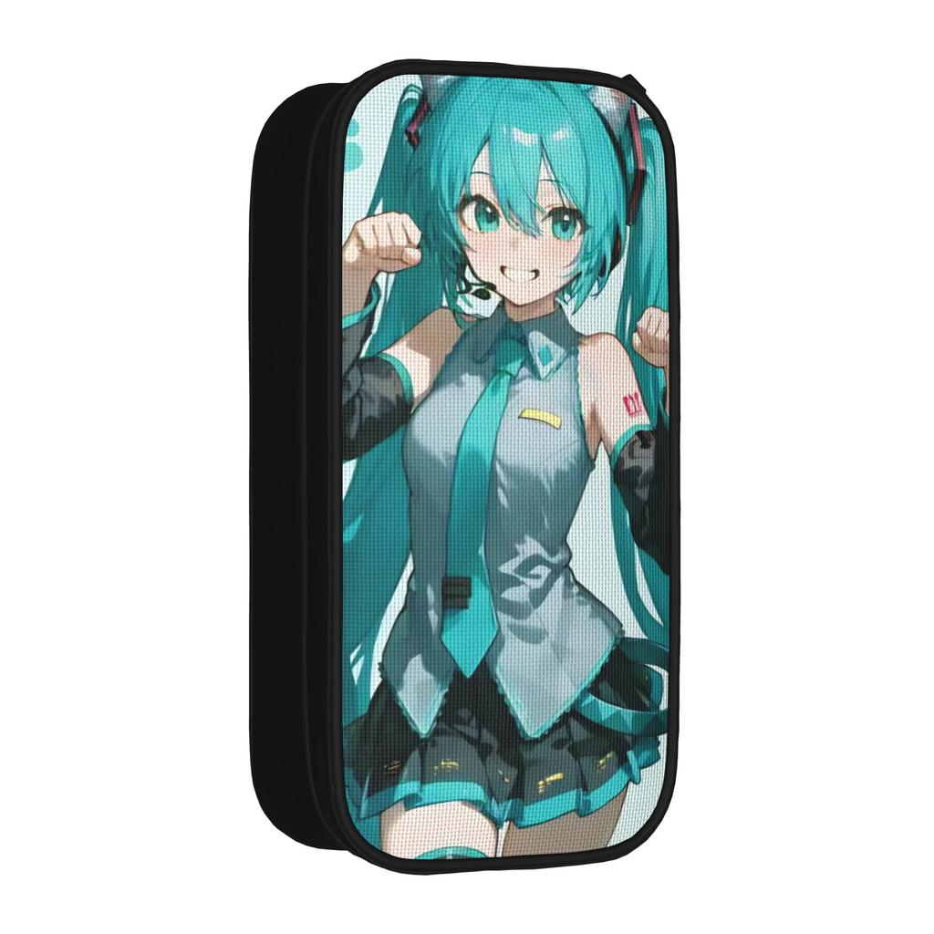 Anime Hatsunes Mikus Pencil Cases Classic Pen Bag Girl Boy Large Storage School Supplies Gift Pencil Box