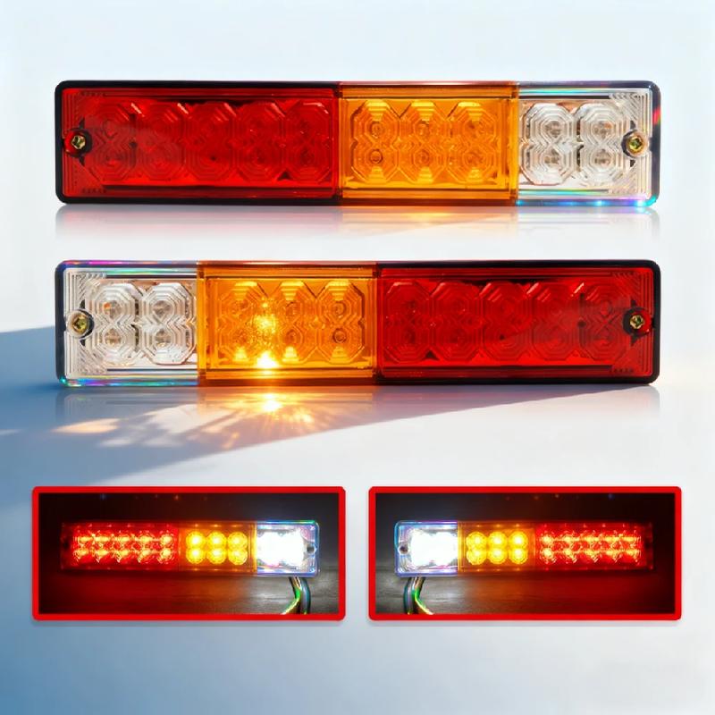 2Pcs Trailer Taillights 12V 24V LED Rear Lights For Loader Forklift Tail Lights Tractor Back Headlight 24V