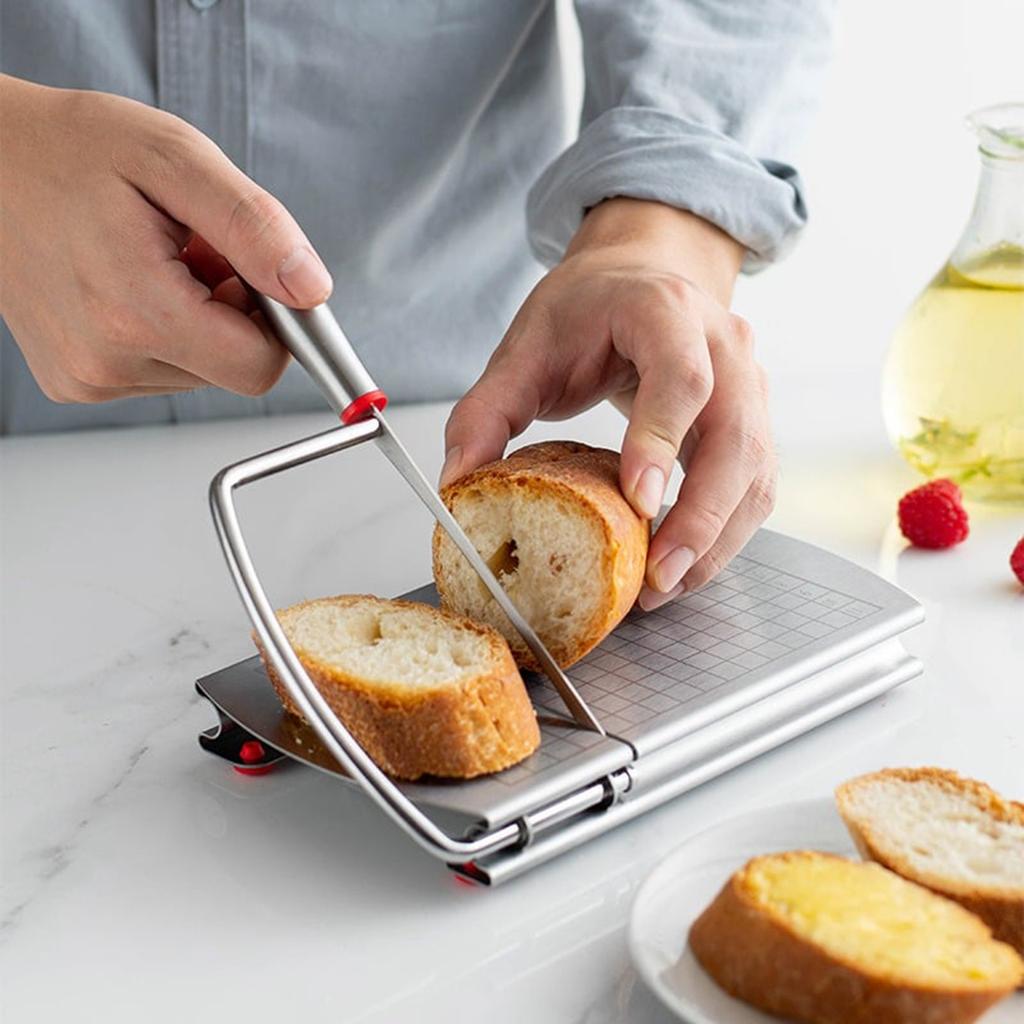 Stainless Steel Butter Cutting Table. Cheese Cutter. Vegetable Sausage