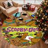 Scooby Pattern Round Rug, Indoor/Outdoor Mat, for Picnic, Gameroom, Bedroom, Office, Living Room, Home Decor Carpet, Birthday Gift