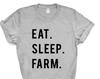 Eat Sleep Farm T-Shirt: Soft Cotton Farmer Gift