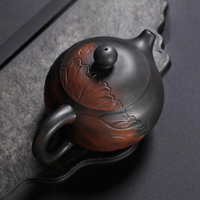 Shijiana Hand-Carved Purple Clay Teapot