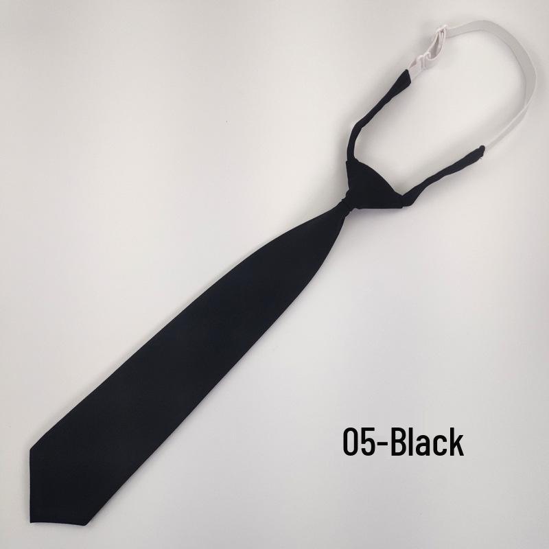 Navy Blue Solid Color Tie for Men and Women - JK Sailor Suit Style