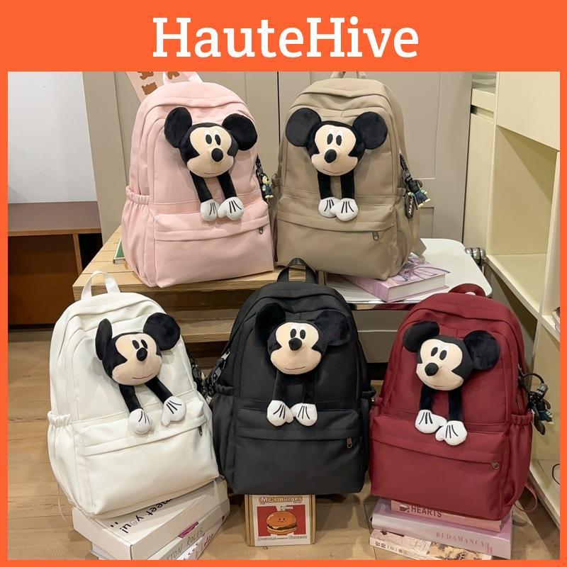 Nylon Trendy Unisex Backpack For Students With Spacious Design And Aesthetic Chic