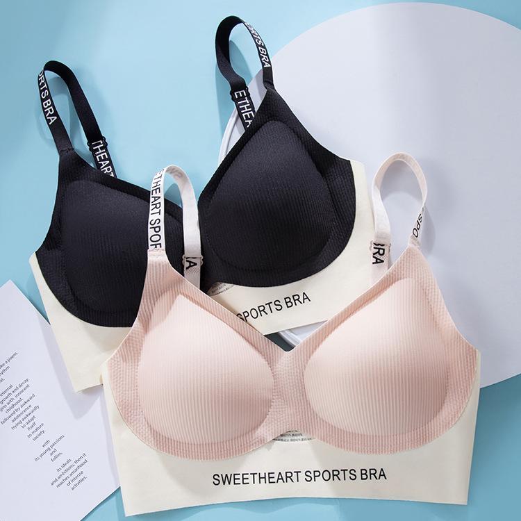 Seamless Lingerie Women's Lifting Without Steel Rings Bra Gathering Vest Style Sports Shock-absorbing Women's Bra