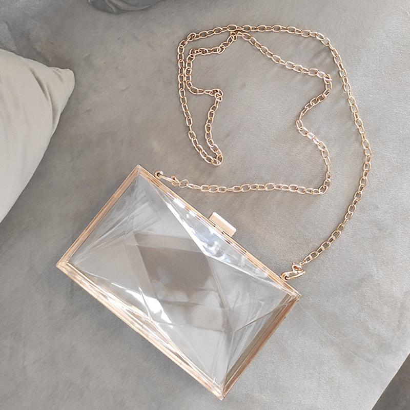 Průhledná nákupní taška Diamantová akrylová peněženka Dámské peněženky a kabelky Designová luxusní 2026 Průhledné crossbody tašky přes rameno