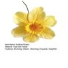 Artificial Daffodil Flowers 15 Inch Length Fake Silk Narcissus Flower Yellow White Faux Flower Bouquet for Floral Arrangement Spring Home