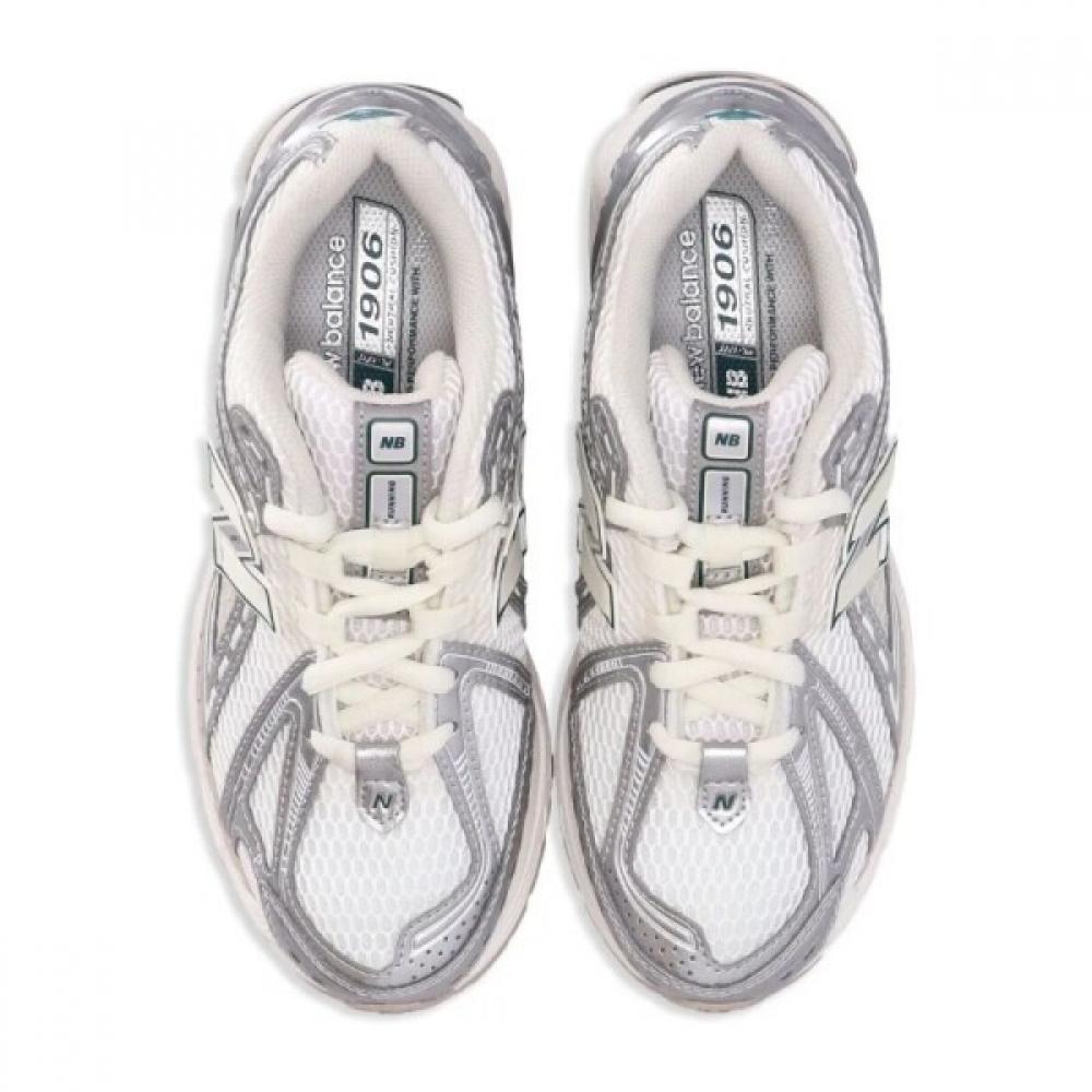 New Balance Lightweight Breathable Cushioning Synthetic Mesh Sneakers M1906ree096 Sil