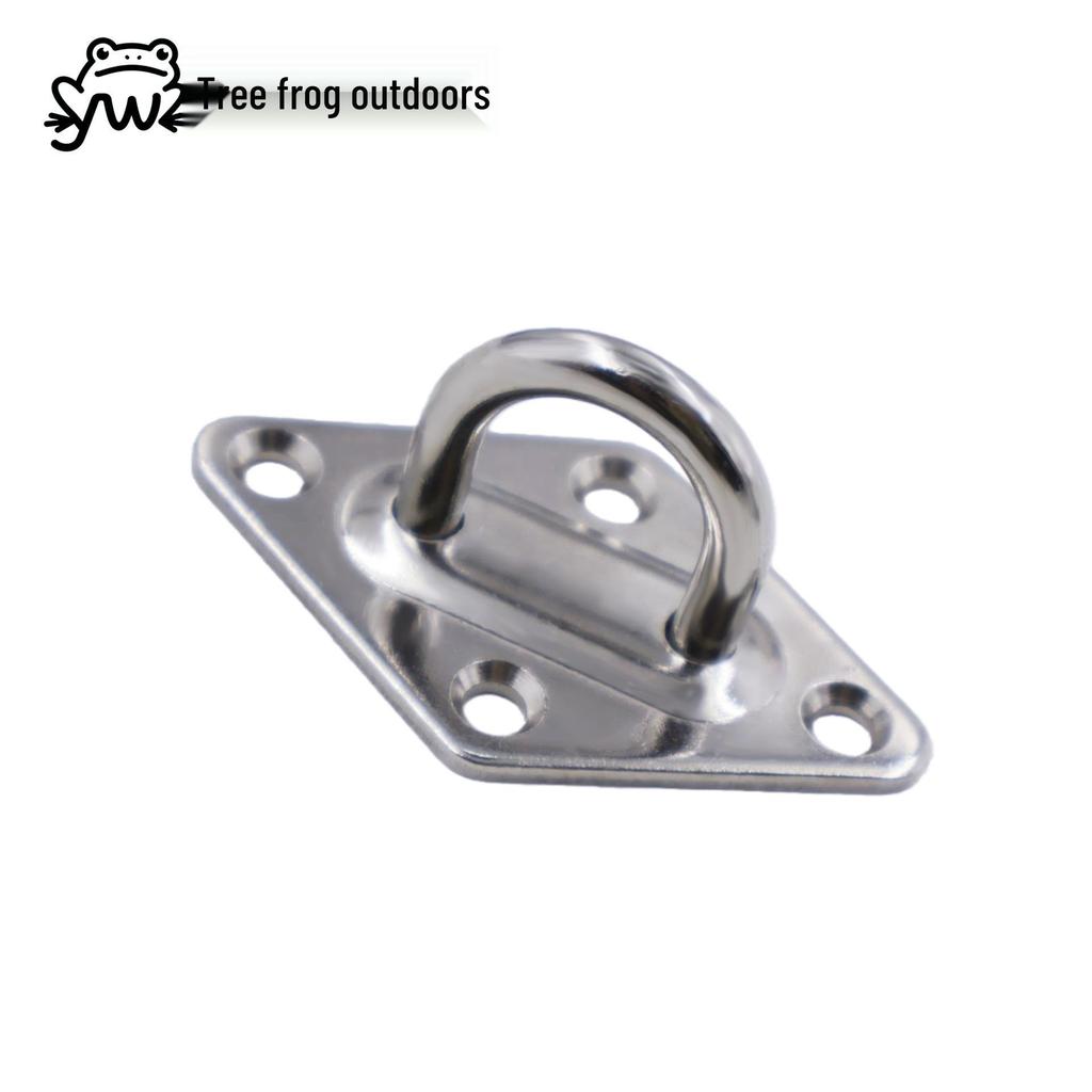 304 Stainless Steel Eye Plate Diamond Fixed Buckle for Sun Shade Sail & Boat Hardware Accessories