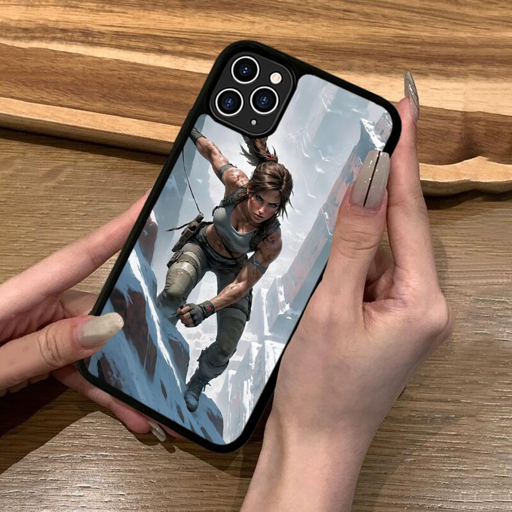 Videospiel Tomb Raider Handyhülle Silikon PC+TPU Für Für IPhone 11 12 13 14 15 16 Plus Pro Max Hülle