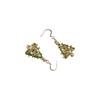 Gold Christmas Tree Earrings Silver Christmas Earrings Trendy Rhinestone Dangle Earrings  Girl