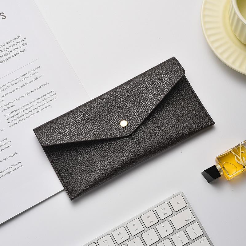 Unisex Long Wallet & Clutch: Large Capacity, Multifunctional Design with Zipper & Buckle