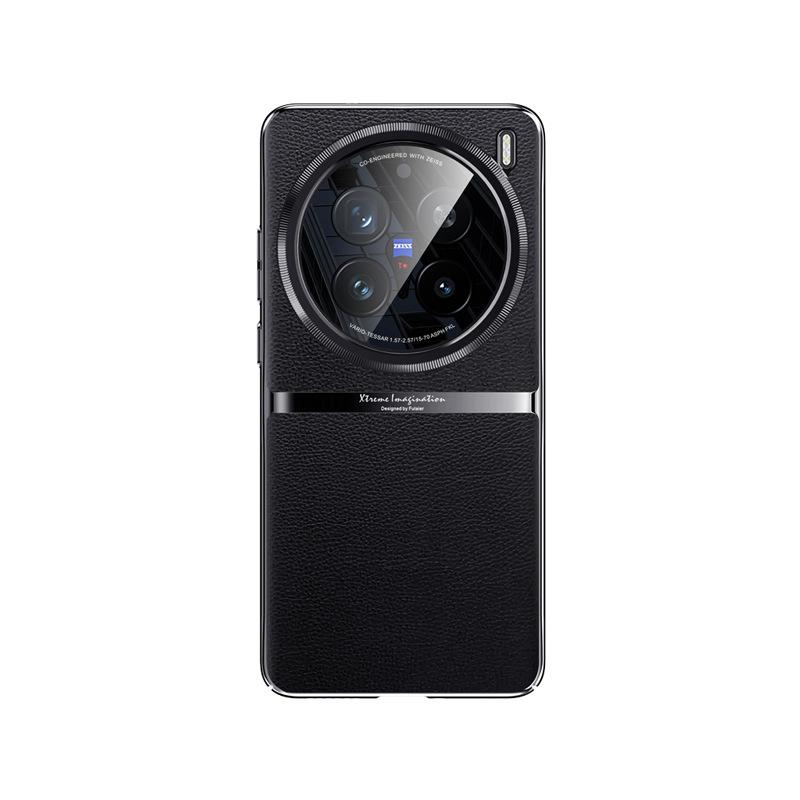 

Suitable for VivoX200pro Mobile Phone Case Electroplating X200 Drop-proof Full-inclusive Por Fashion Women s High-end Plain Leather Case vivo X200