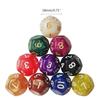 18mm 10Pcs Digital Number Cubes For Kid Toys/Games Polyhedral Dice 12 Sided Dice
