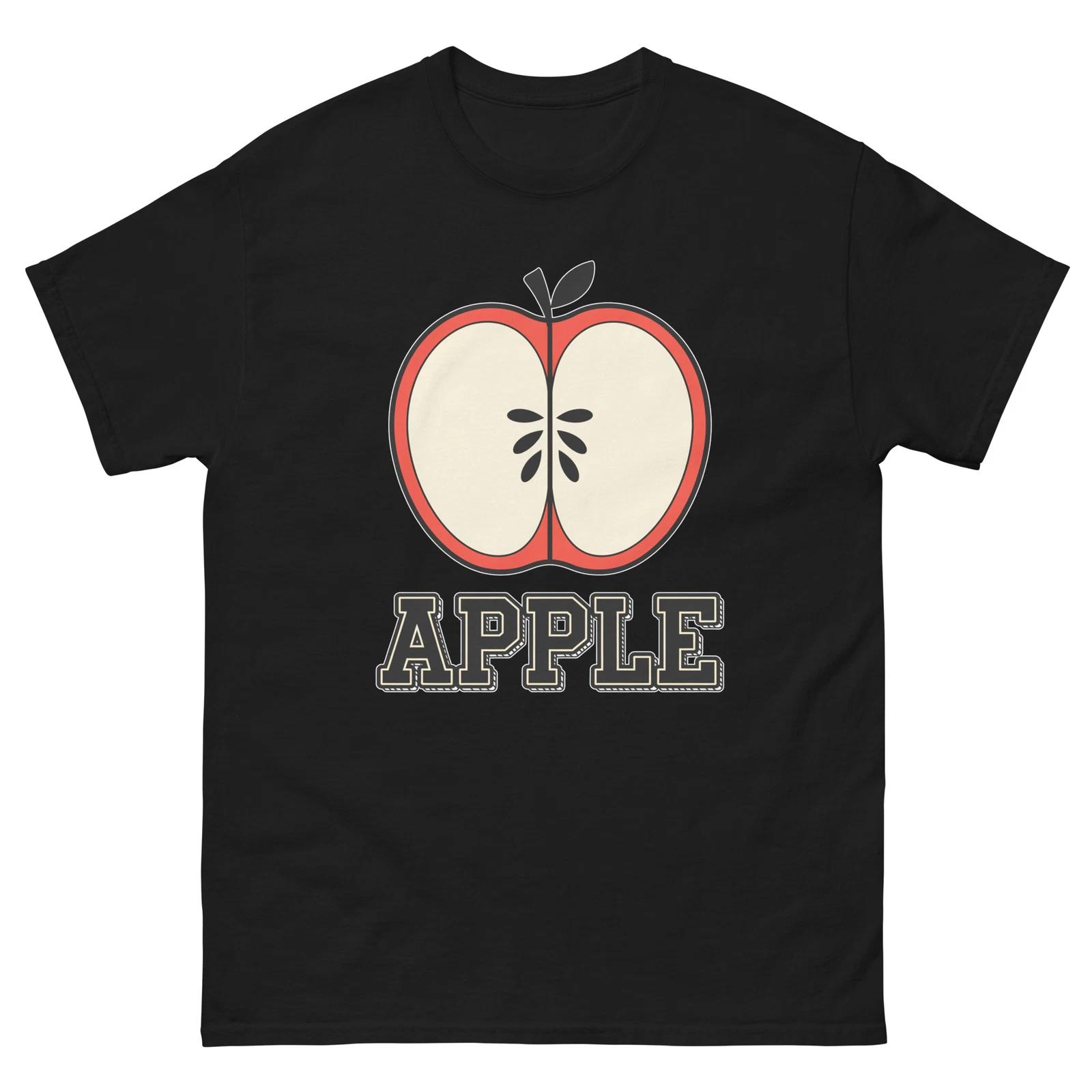 Apple Lover Food Image Cartoon Funny T-Shirt Shirt 3XL