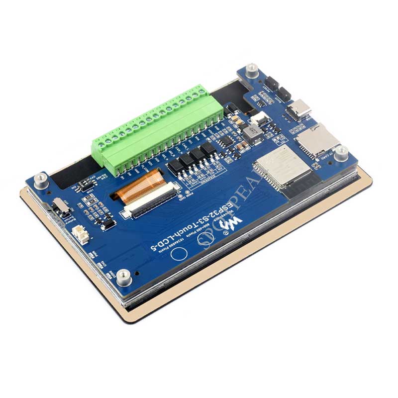 ESP32 S3 5 inch LCD (B) Development Board 1024x600 / 800×480 Captive TouchScreen Display LVGL HMI Sensor CAN RS485