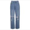 Hoge Taille Gescheurde Jeans met Billenlift voor Dames
