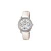 SHEEN 50 Meters Waterproof, Quartz Movement, Leather Strap, Japanese and Korean Watch, Women's Watch, White Dial SHN-3019L-7ADR