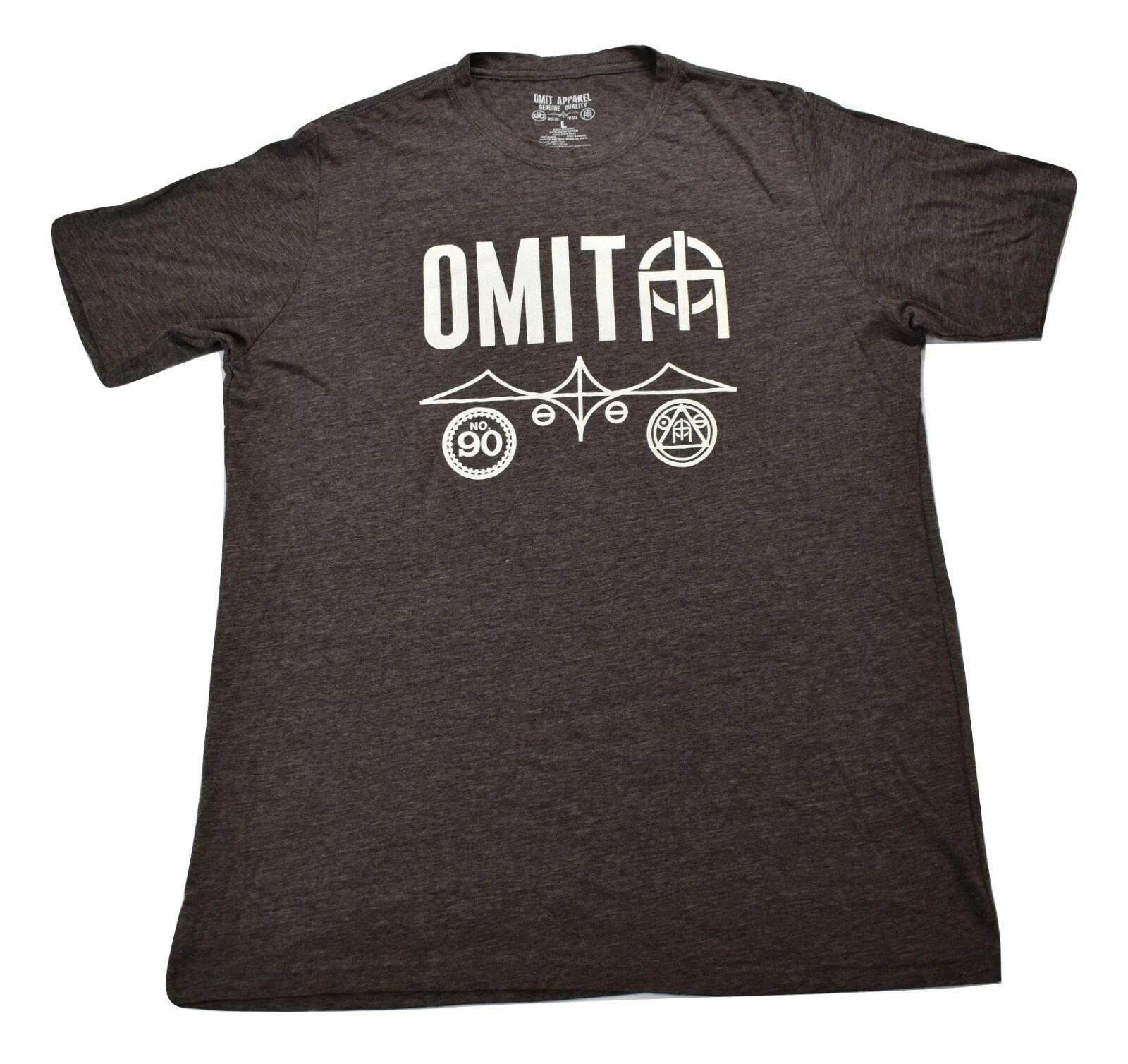 Omit Mens Bat Icon Brown Tee Shirt New L L