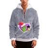 Men's  Plush  Half  Zipper  Hooded Hood  Hoodie