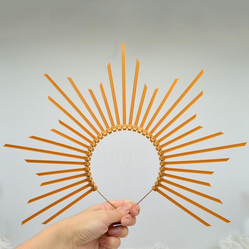 Lolita Halocrown Mary Halocrown Headband Spiked Halocrown Sunburst Greek Baroque Tiara Crown SunGoddess Headpiece