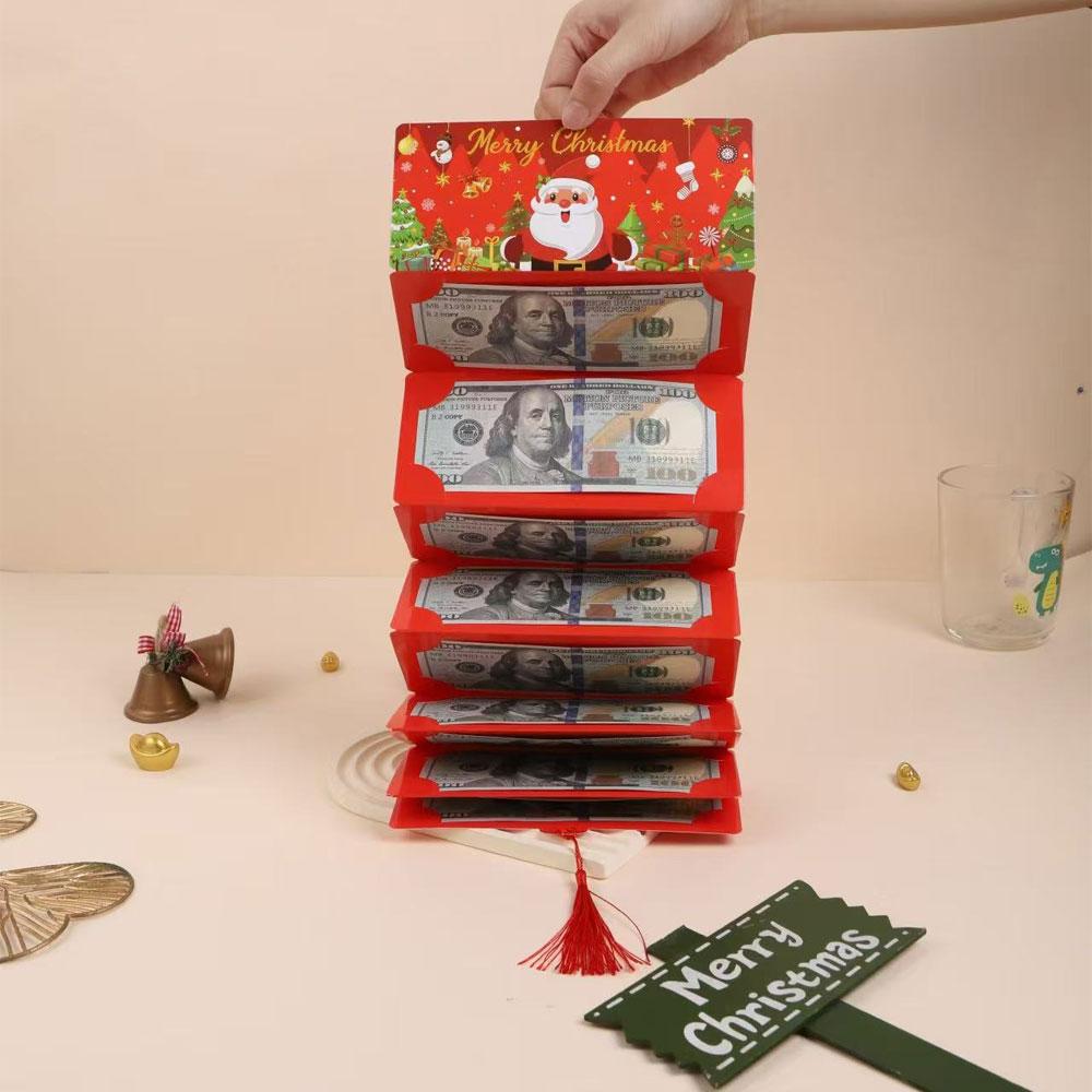 Christmas Money Cards Christmas Party Decoration Kids Favor 2026 Xmas Greeting Money Card Navidad Natal New Year Gift 2026