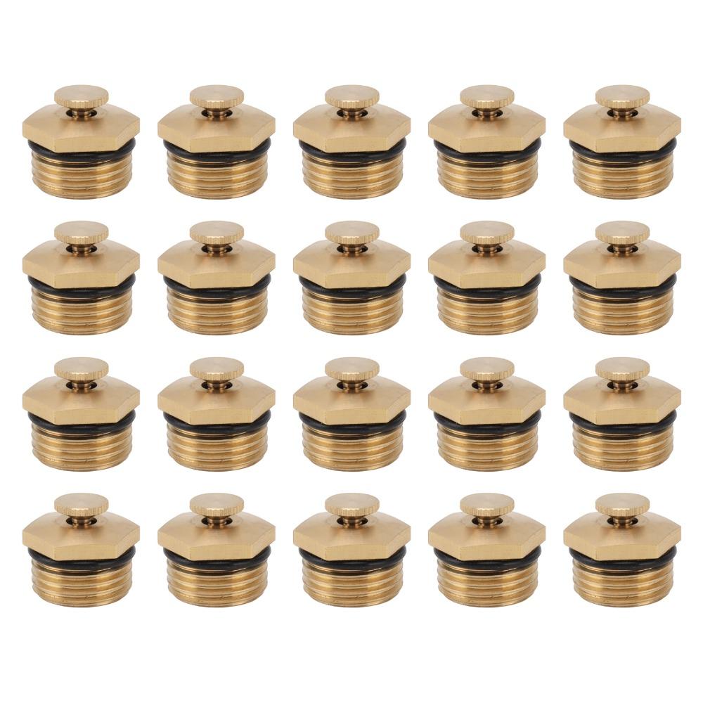 20PCS Brass Mist Nozzle Sprinkler G1/2 Male Thread Irrigation Mist Nozzle  Farmland Spraying