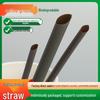6mm Biodegradable Coffee Grounds PLA Straws - Hot Drink Safe, Food Grade, Individually Wrapped, Disposable