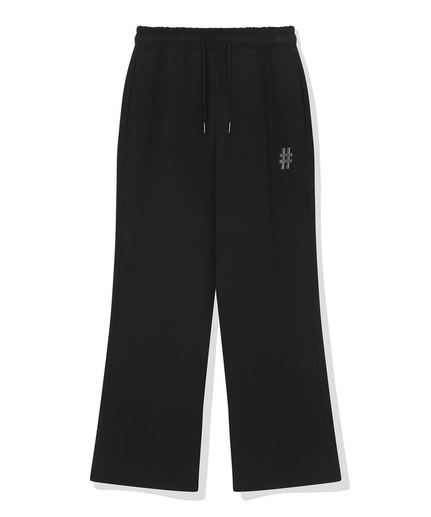 BEENTRILL Women'S Essentials Hashtag Logo Fleece-Lined Sweatpants (Black)