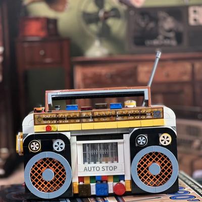 554PCS Color Radio Model Building Blocks Retro Small Home Appliances Assembly Bricks Kids DIY Toys Gifts Desktop Decoration