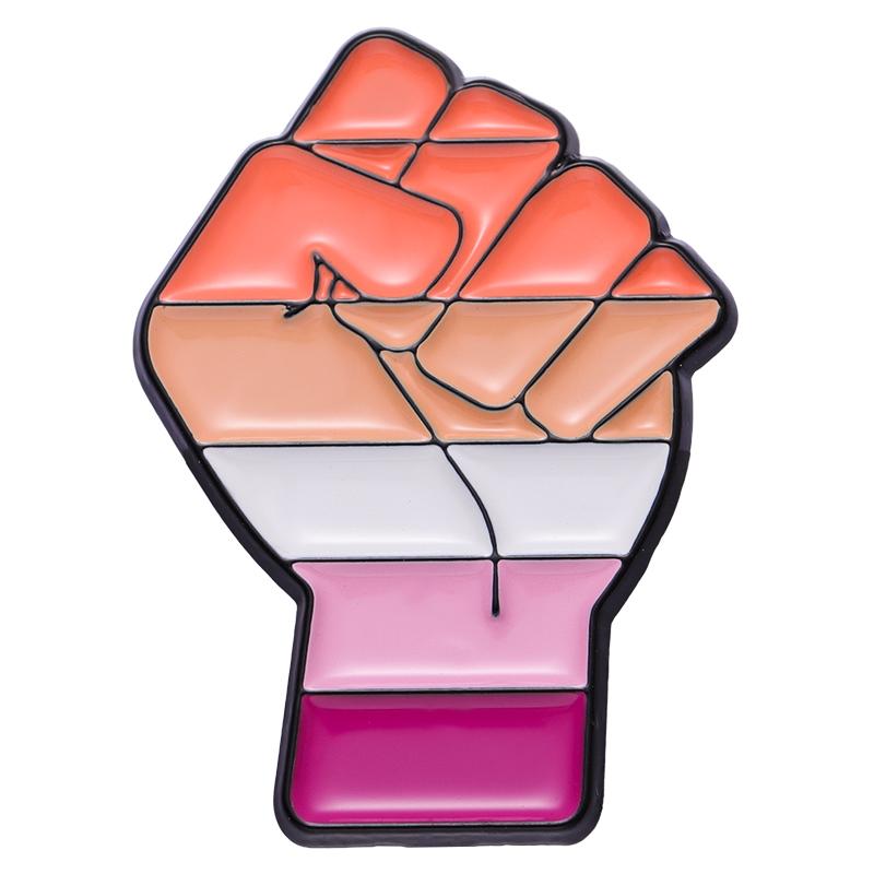 LGBT Faust Emaille Anstecknadeln Individuell Lesbisch Gay Bi Trans Asexuell Pan Anstecker Reversabzeichen Pride Regenbogen Schmuck Geschenk für Liebende