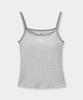 Yujen Ribbed Striped Sleeveless With Built-In Cap_3 Color
