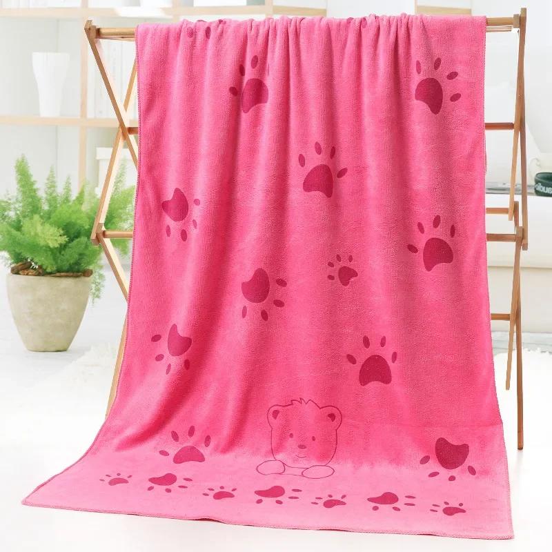 70*140cm Rabbit Microfiber Bath Towel Cute Large Soft Baby Kids Boys Girls Women Towels Beach Swimming Absorbent Wrap Quick Dry