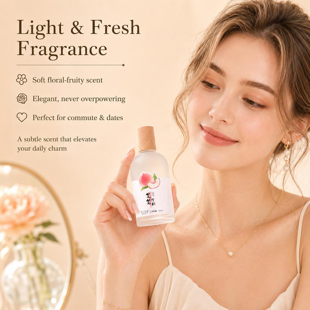 Light citrus perfume, fresh ladies long-lasting perfume, jasmine rose perfume